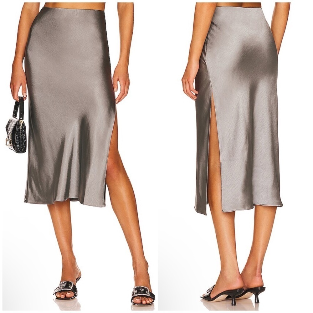 L’Academie Tabitha Skirt in Slate Gray Size S